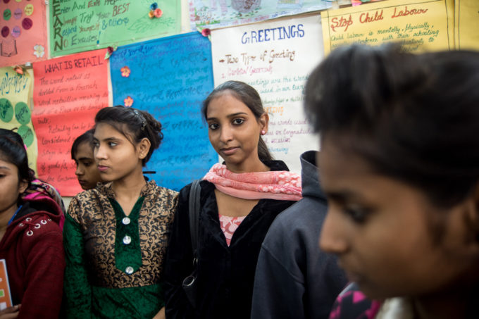 vrouwen bij opleiding India