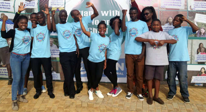 Celebrating youth group Malawi