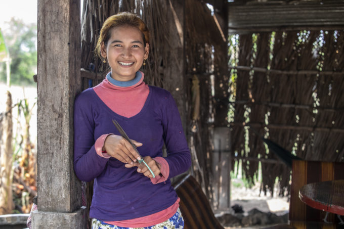 vrouw in cambodja