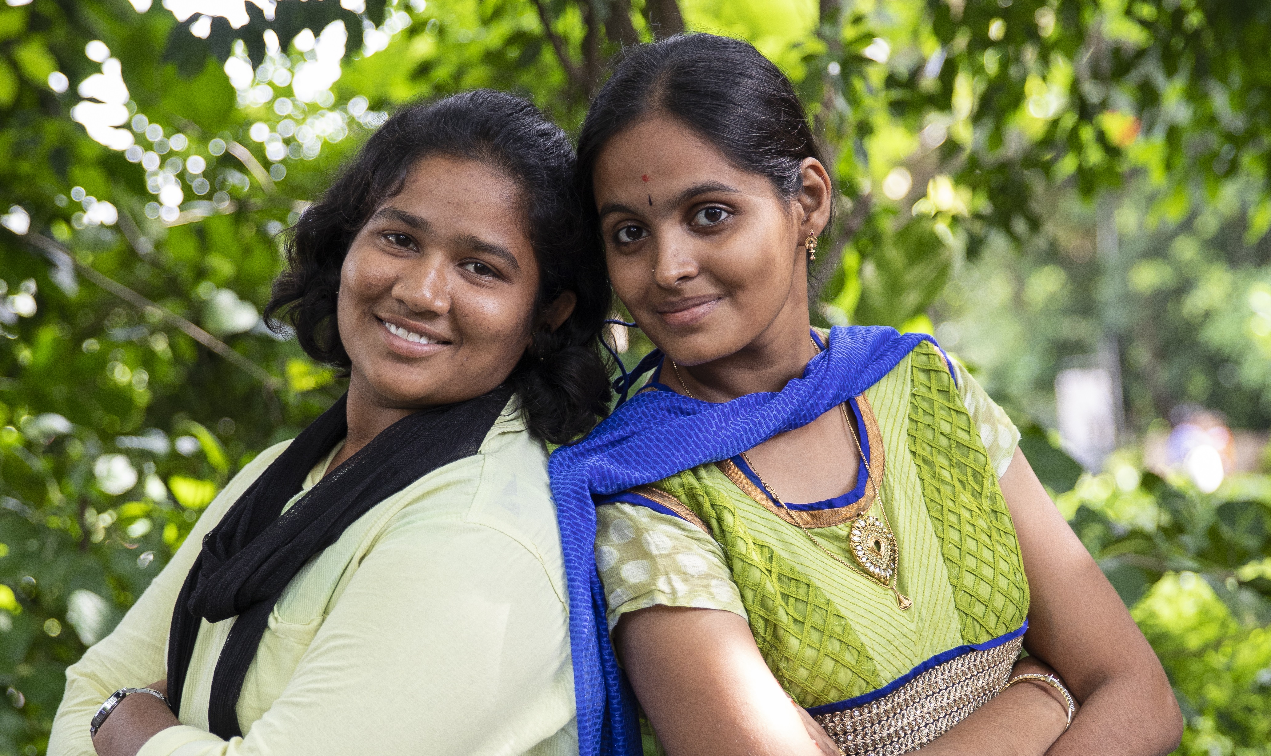 Vyjayanthi en Sravani in India