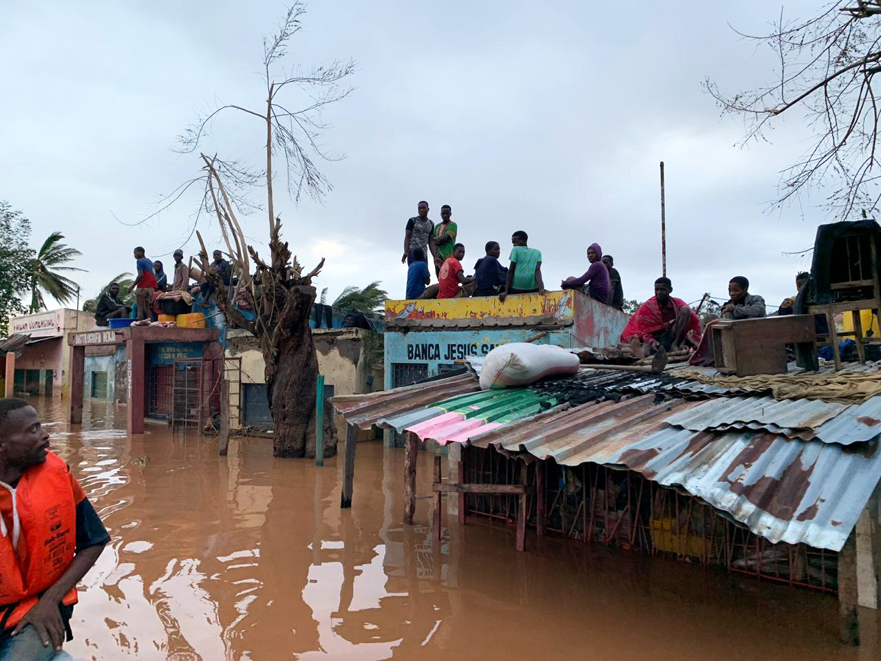 Mozambique rescue boat Plan International