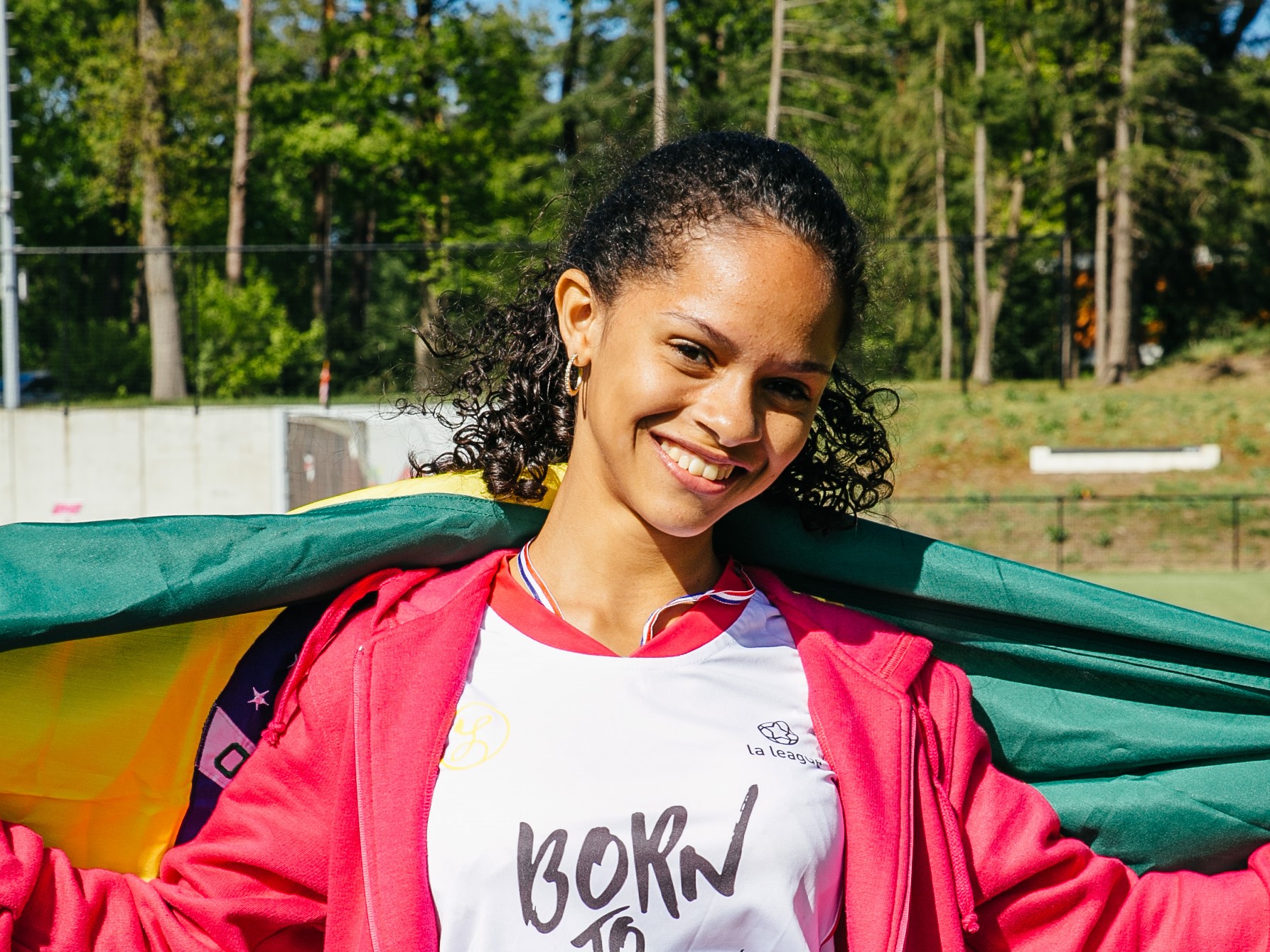Karine, één van de Braziliaanse deelneemsters aan La League